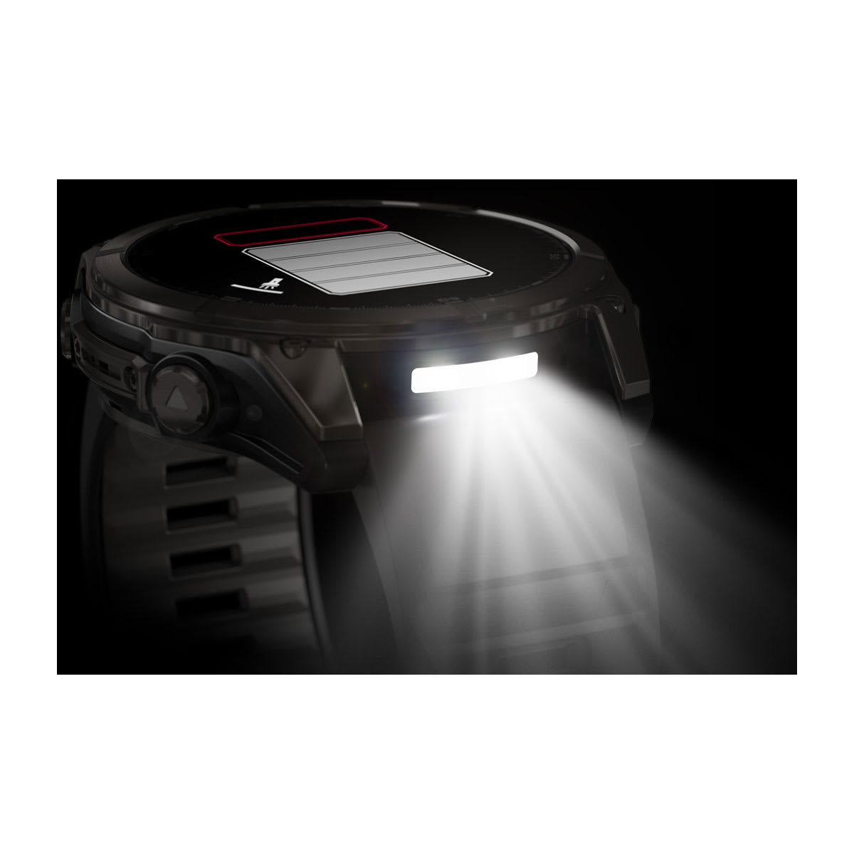 fēnix® 8 – 51 mm, AMOLED, Sapphire, Carbon Grey DLC med sort/Pebble Grey silikonerem