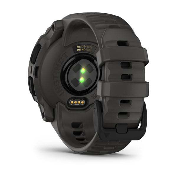 Instinct® E – 40 mm, Sort med Charcoal rem