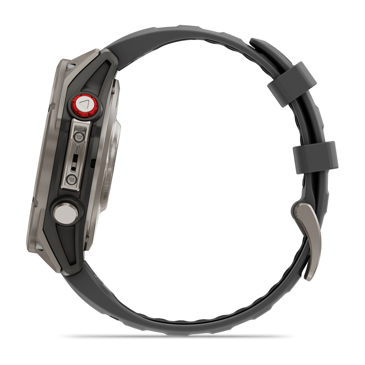 fēnix® 8 Pro – 47 mm, AMOLED, Sapphire, titanium med silikonerem i Graphite/sort