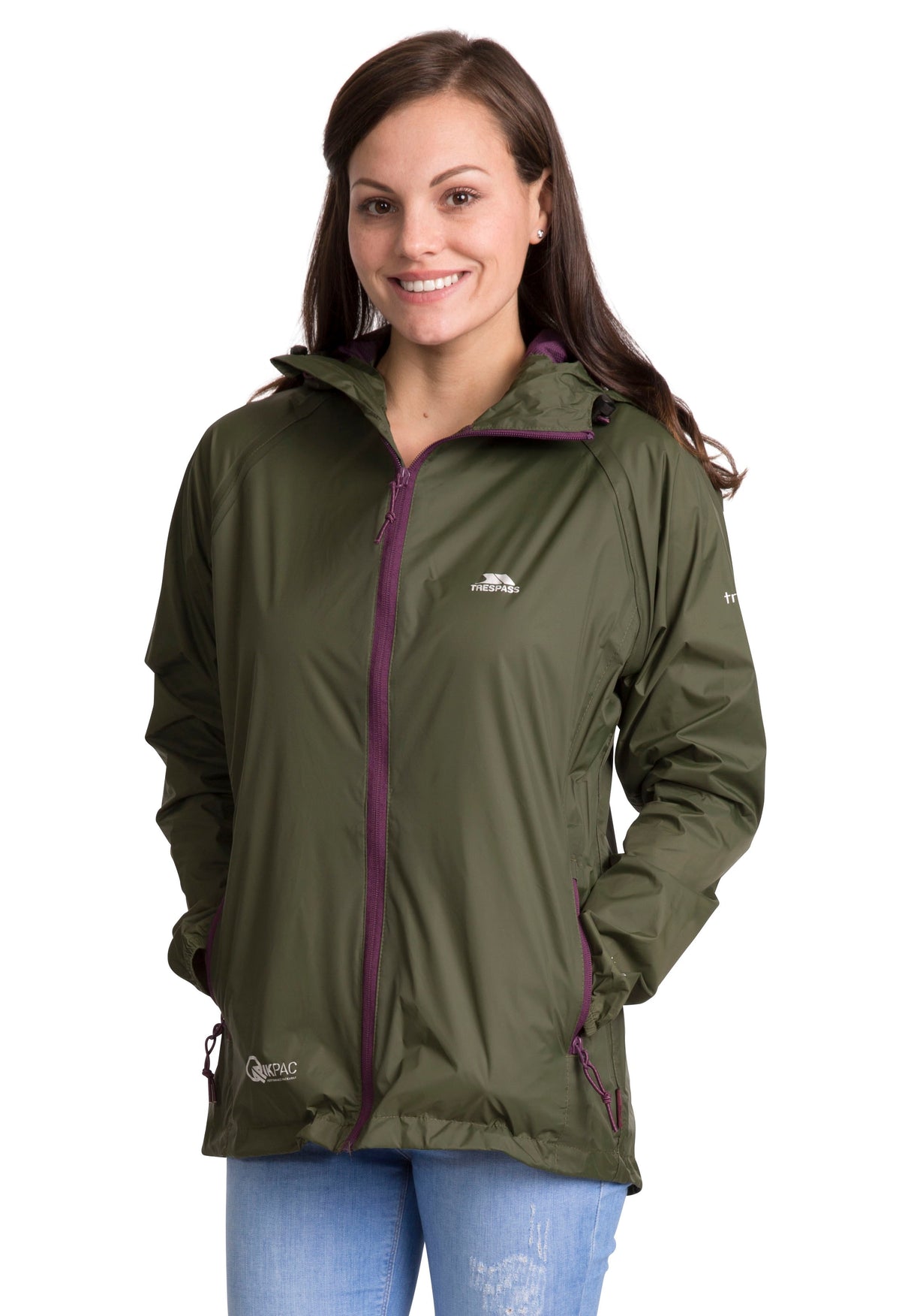 Qikpac Female Jkt - Moss - Trespass
