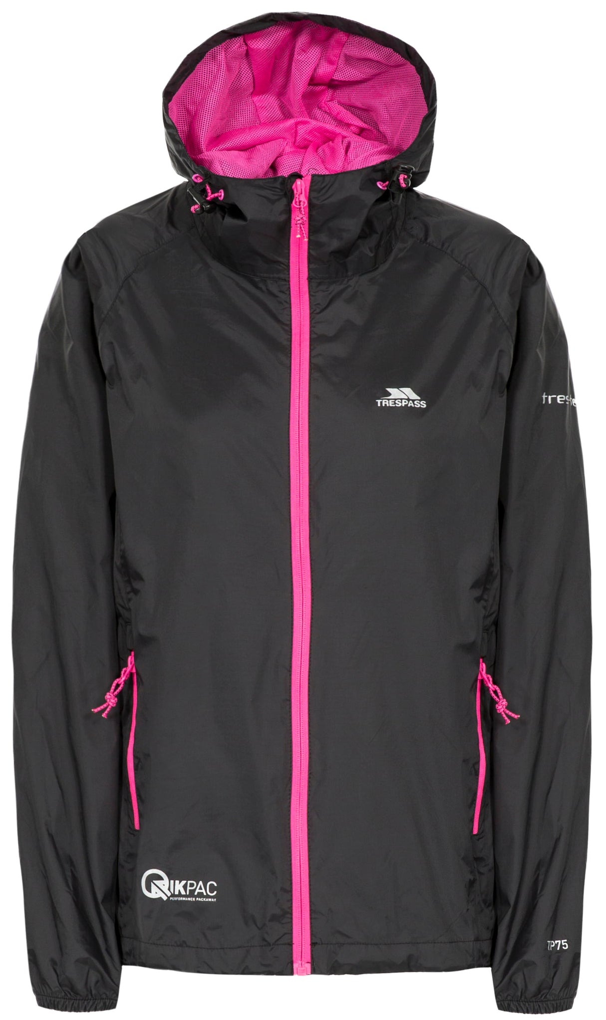 Qikpac Female Jkt - Black - Trespass