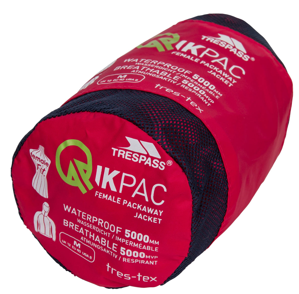 Qikpac Female Jkt - Raspberry - Trespass