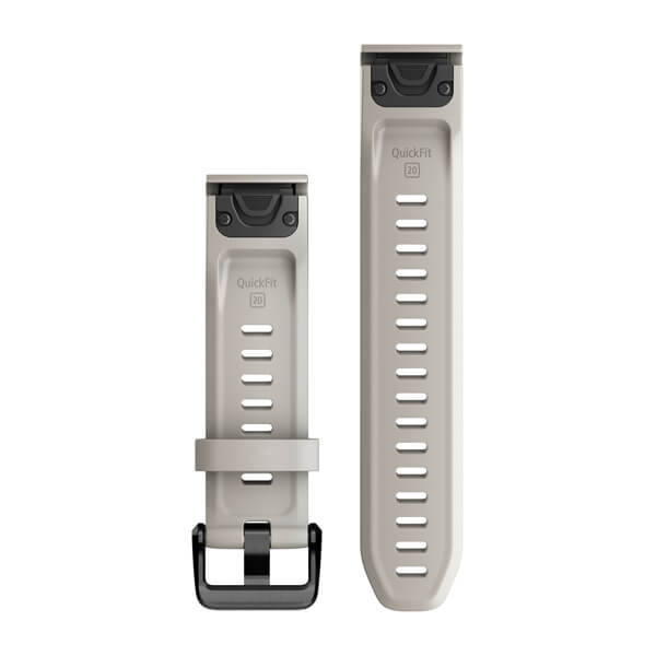 QuickFit® 20 urremme, French Grey silikone (Dykkersæt med 3 dele) 3
