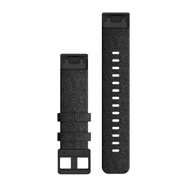 QuickFit® 20 urremme, Sortmeleret nylon, sort hardware