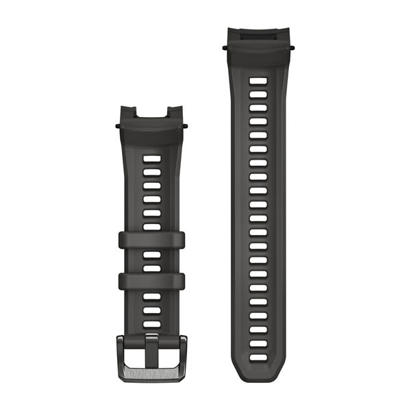 22 mm remme (Instinct® 3 - 45 mm/Instinct Crossover AMOLED), Charcoal silikone med metalspænde