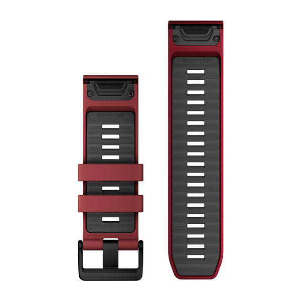 QuickFit® 26 remme, Marsala/Graphite silikone