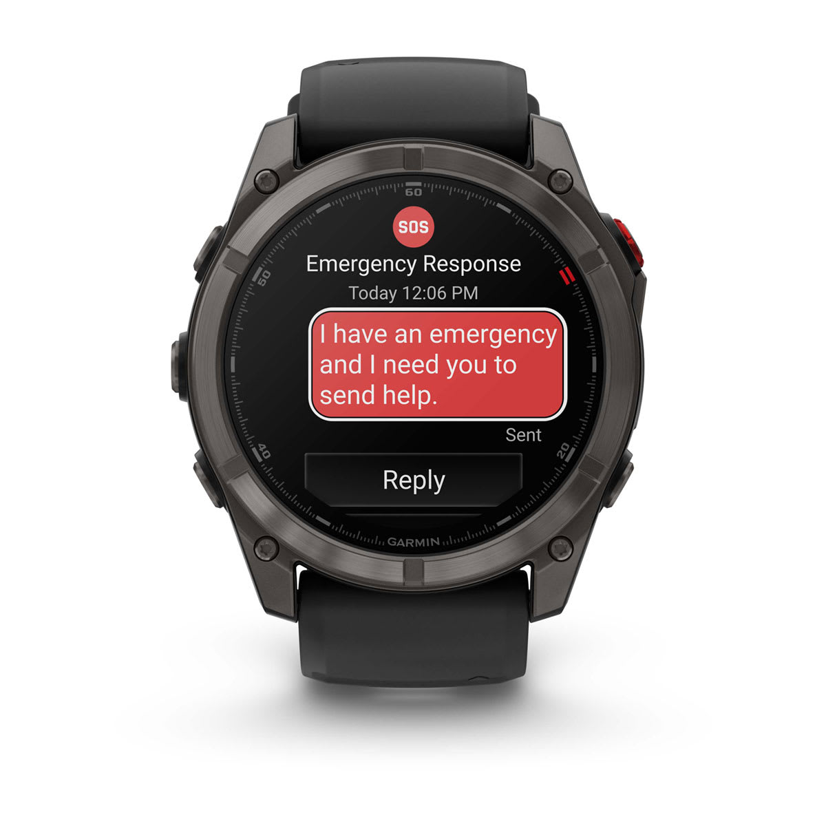 fēnix® 8 Pro – 51 mm, AMOLED, Sapphire, Carbon Grey DLC-titanium med sort/Pebble Grey silikonerem