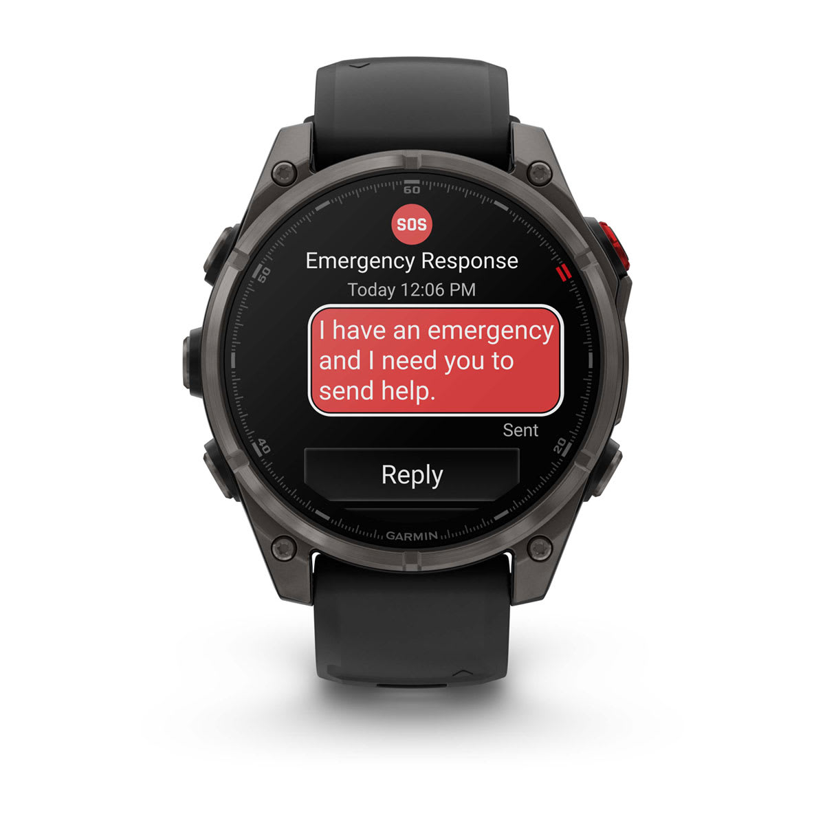 fēnix® 8 Pro – 47 mm, AMOLED, Sapphire, Carbon Grey DLC-titanium med sort/Pebble Grey silikonerem