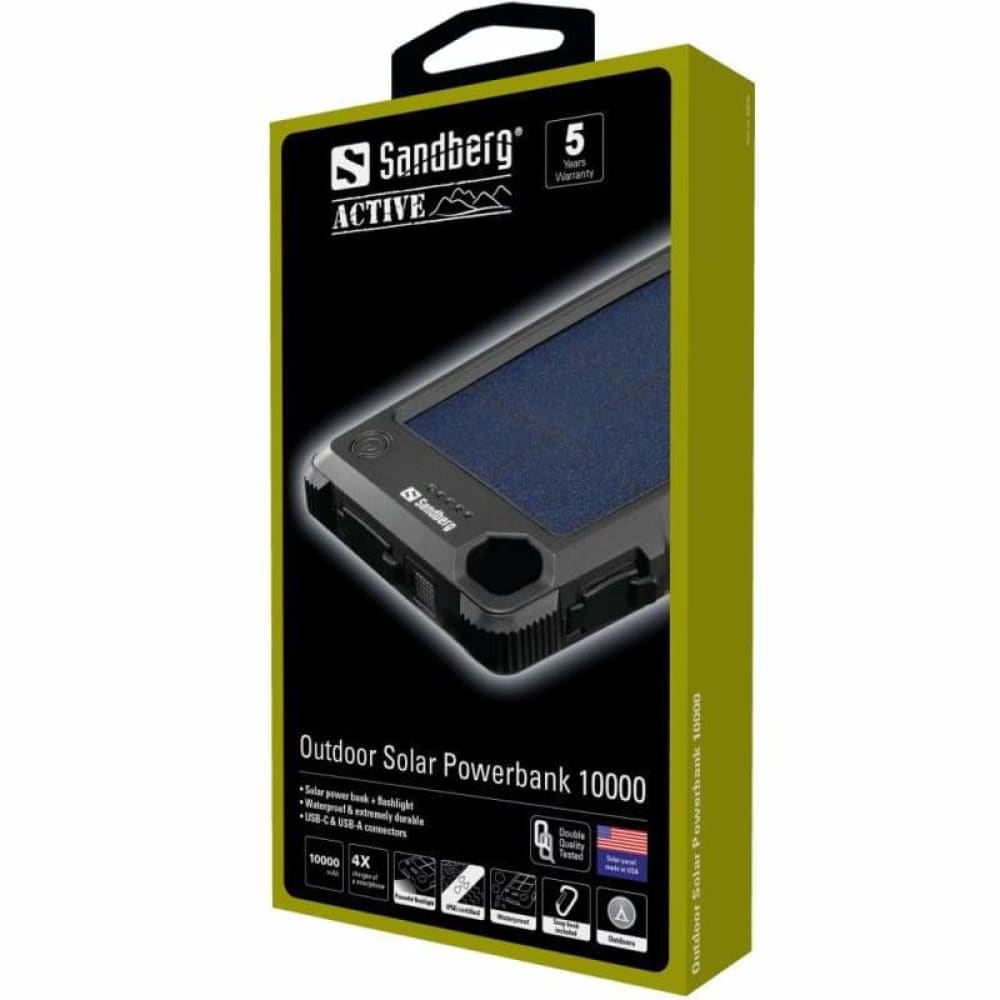 Sandberg solcelle Powerbank 10000mAh
