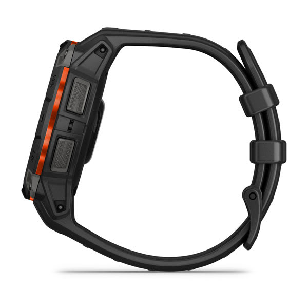 Instinct® 3 – 45 mm, Solar, Sort med sort rem