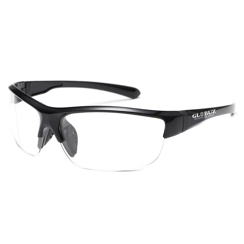 SAFETY GLASSES WITH CLEAR GLASS W/ POUCH