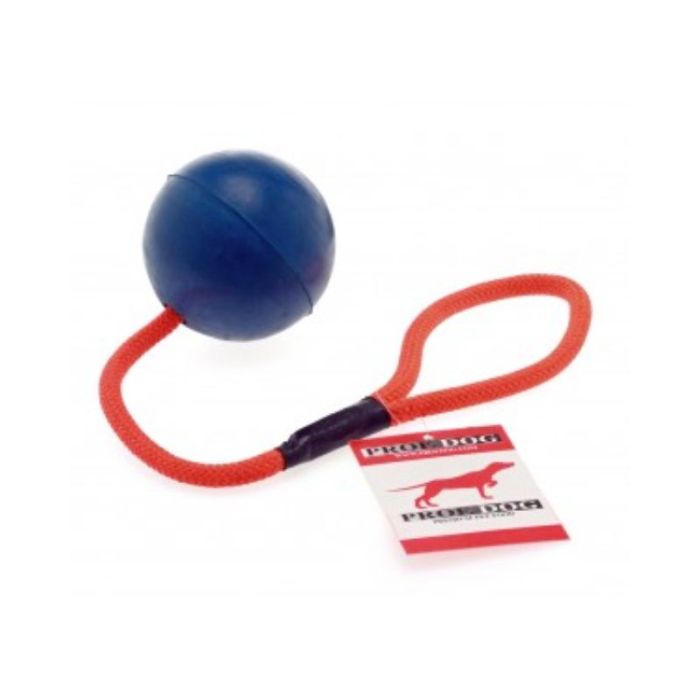 Gummikugle m/ loop håndtag - PROF DOG