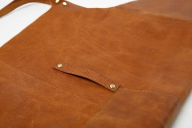 Læder forklæde - Cognac - Corium