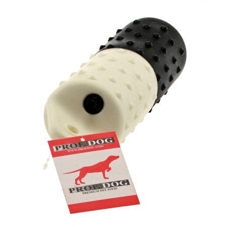 Dummy i plastik, sort/hvid - PROF DOG