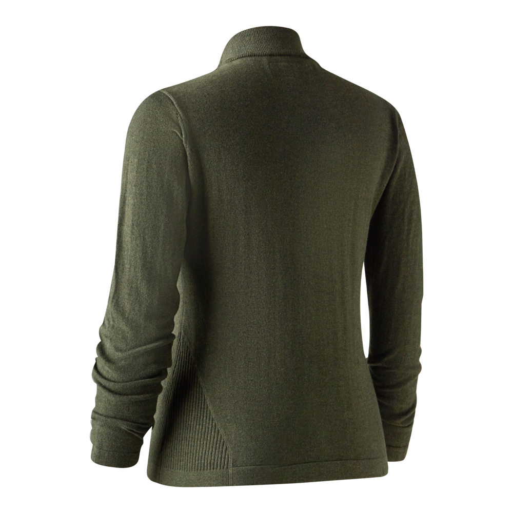 Lady Darlington Strikcardigan - Green - Deerhunter