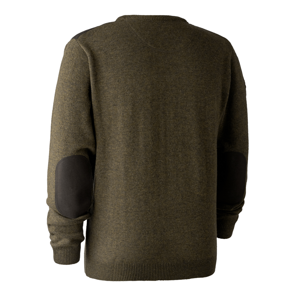 Sheffield Strik med V-hals - Cypress - Deerhunter