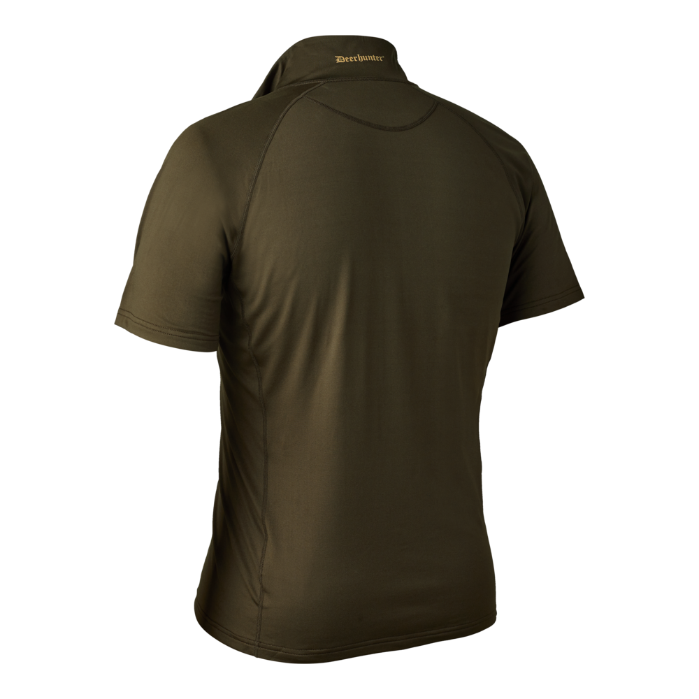 Excape Insulated T-shirt med lynlås i halsen - Green - Deerhunter