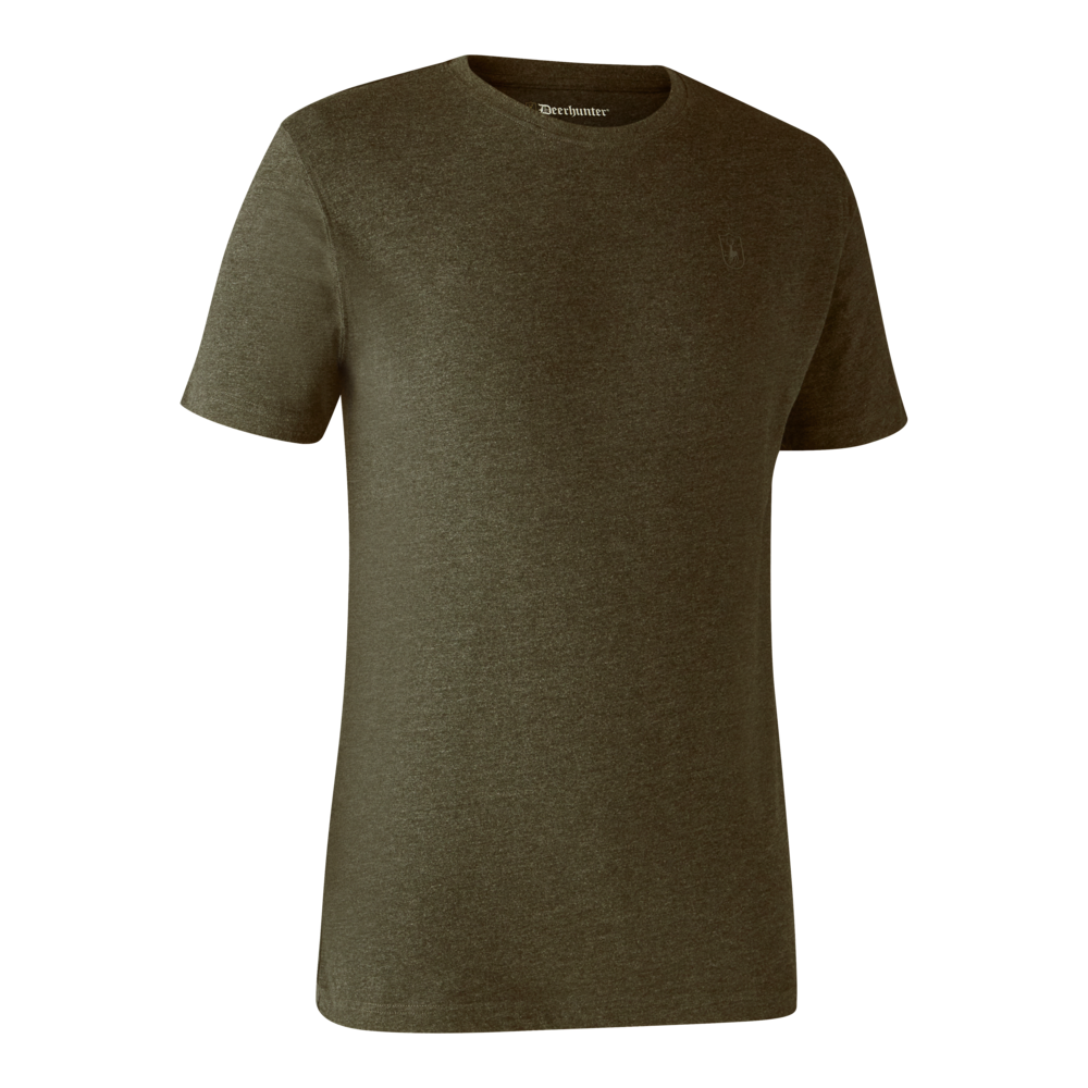 Basis 2-pak T-shirt Adventure Green Melange - Deerhunter
