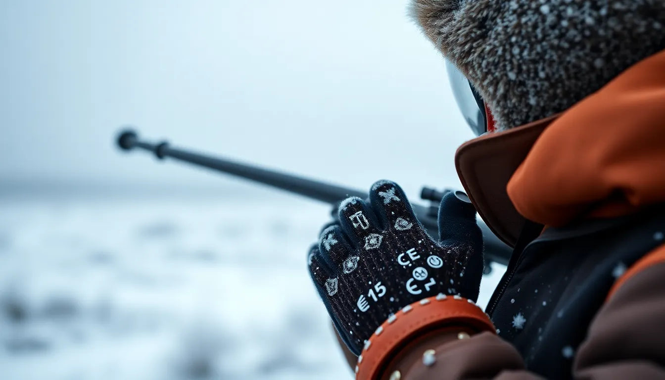 elektriske handsker med varme - illustration