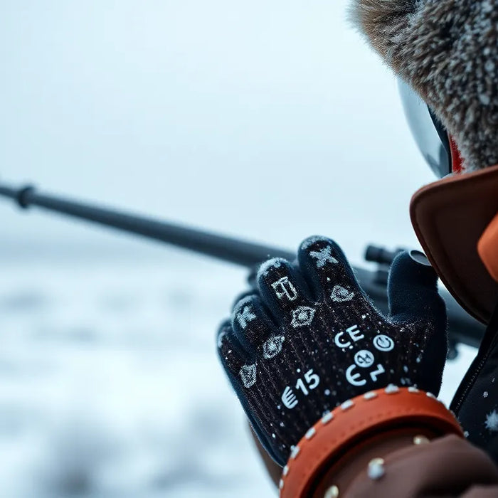 elektriske handsker med varme - illustration