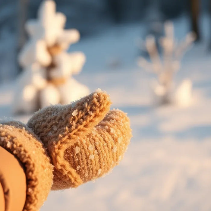 tynde varme handsker - illustration