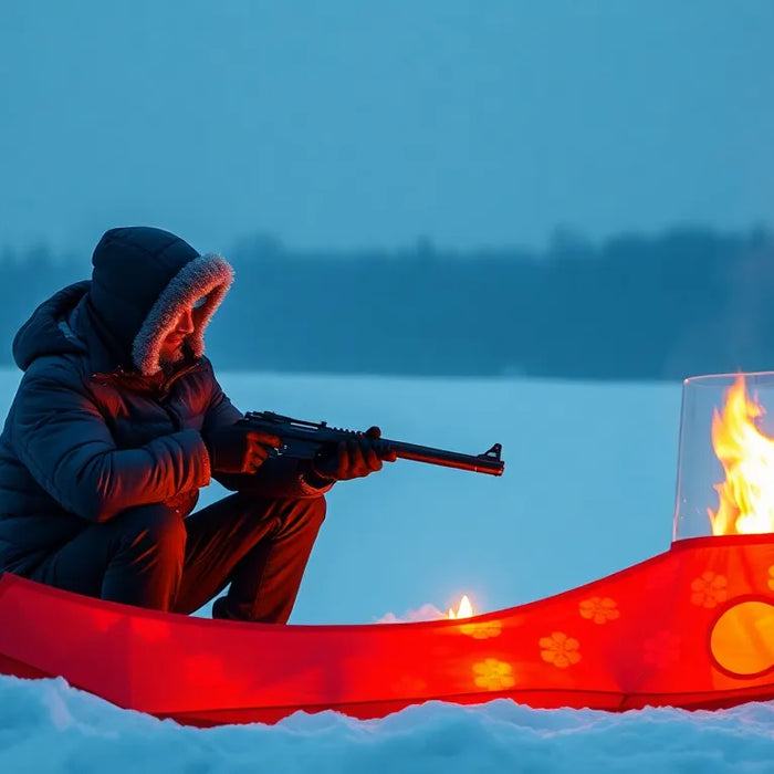 jagttøj med varme - illustration
