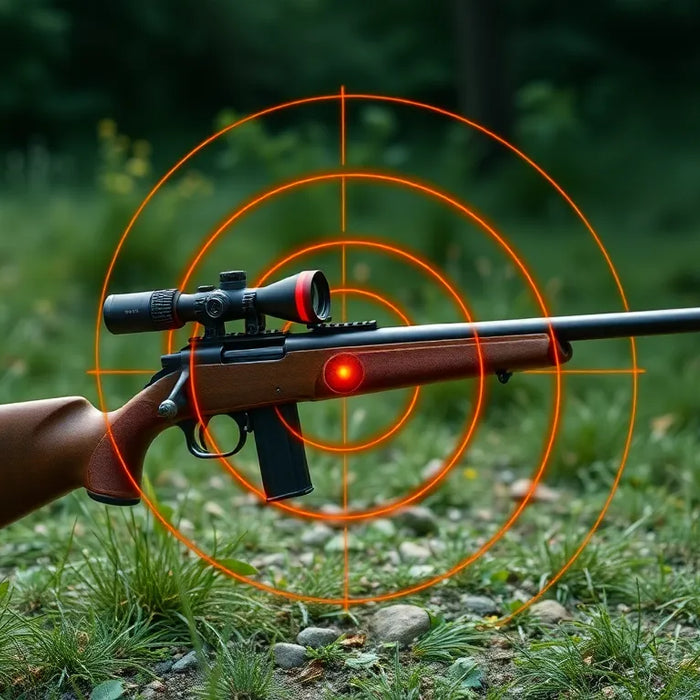 afstandsmåler til jagt - illustration