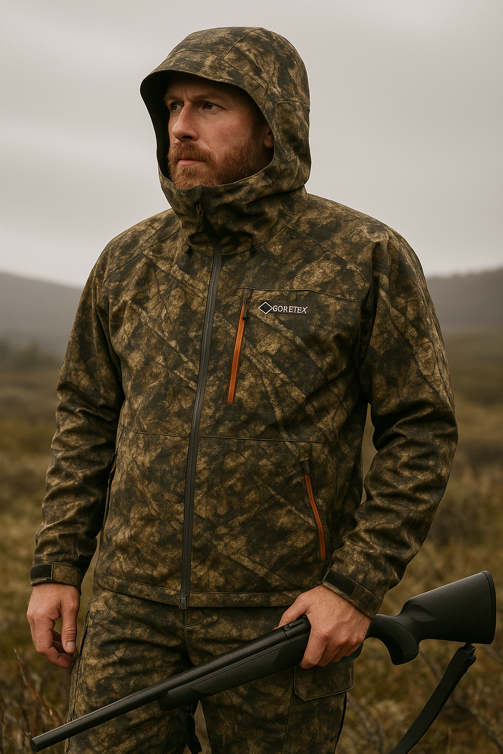 Jagttøj med gore-tex der holder dig tør i alle vejrforhold