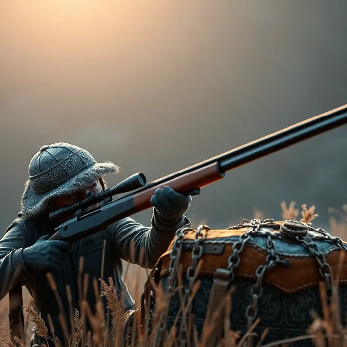 anstandsjagt udstyr - illustration