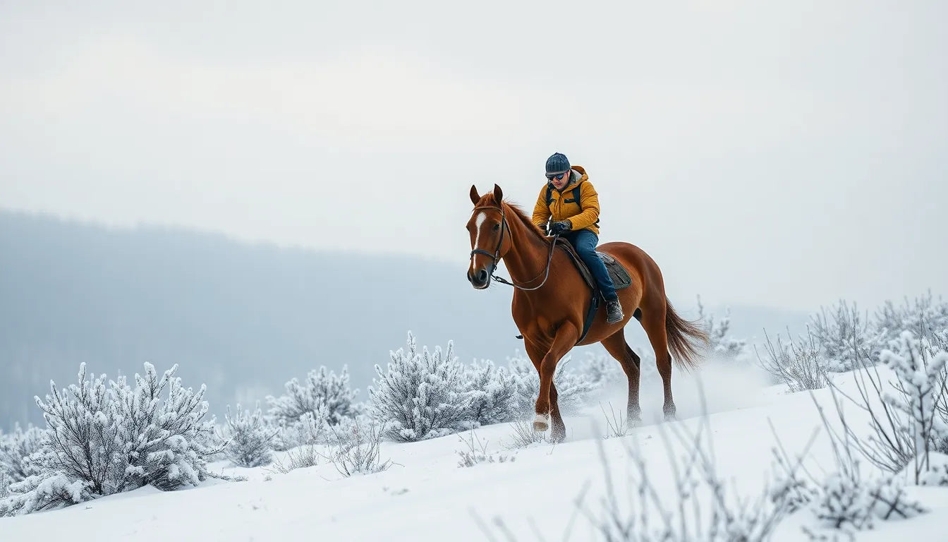 Vinterjagt udstyr - illustration
