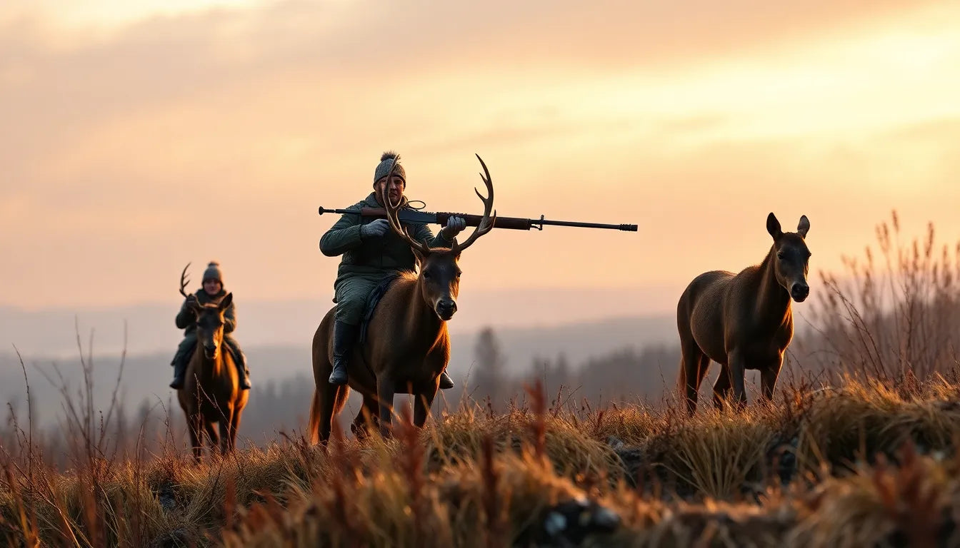 northern hunting - illustration