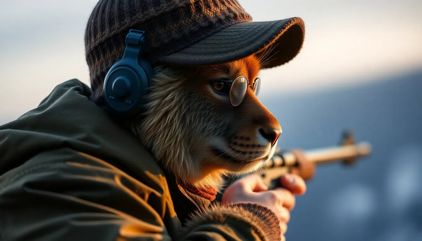 kikkert til jagt - illustration