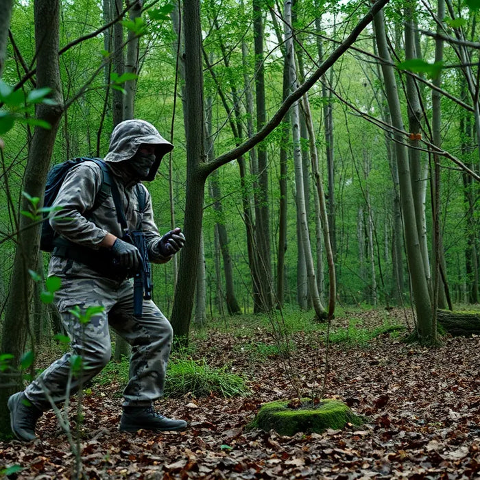 camouflage jagttøj - illustration