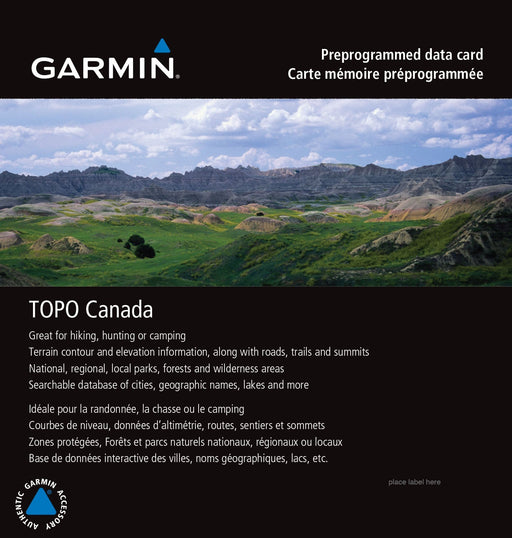 microSD/SD-kort: TOPO Canada - ALLE 1