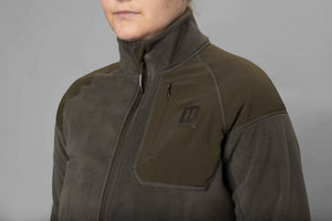 Vilja fleece til kvinder Willow green/Shadow grey - Härkila