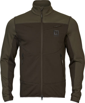 Olaf fleece jakke - Shadow Brown/Forest night - Härkila
