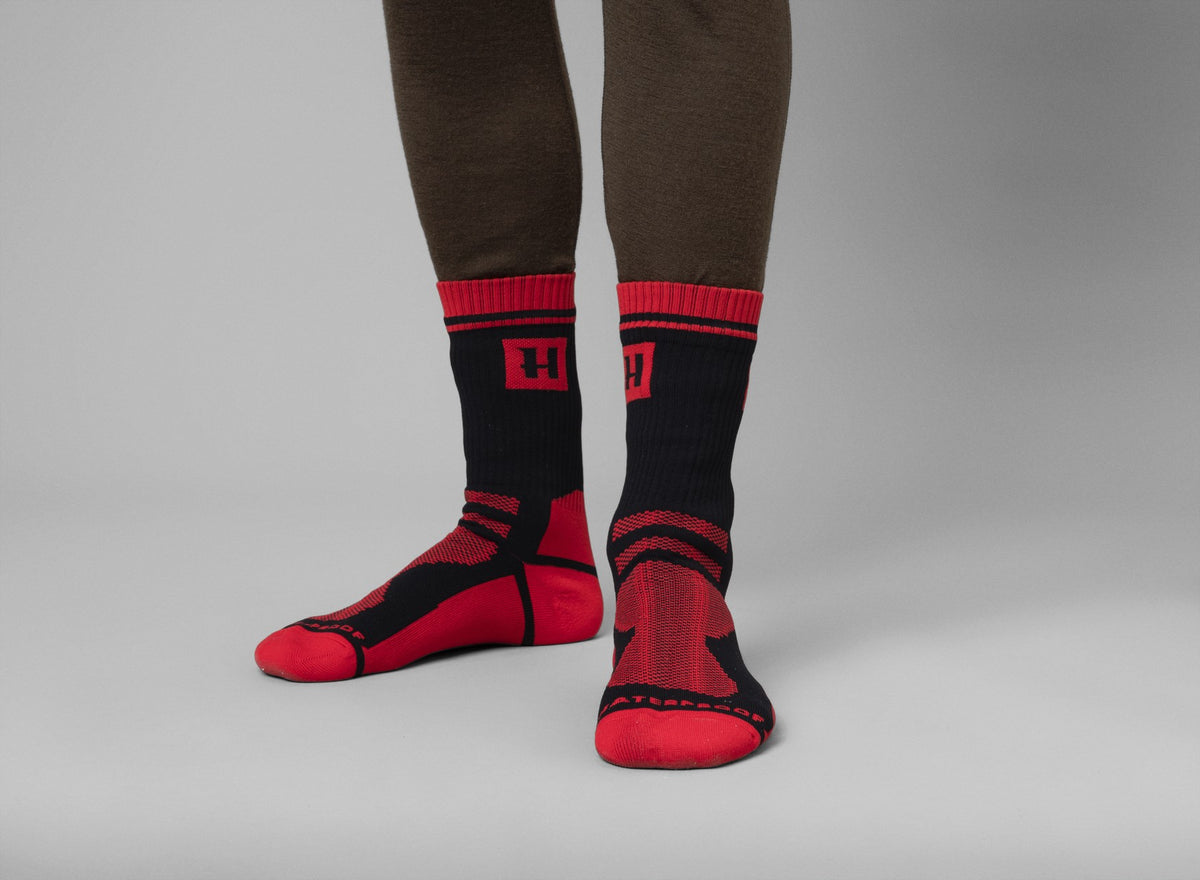 Härkila Vandtætte sokker Red/Black - Härkila