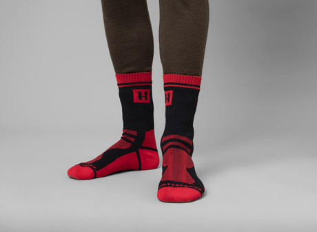 Härkila Vandtætte sokker Red/Black - Härkila