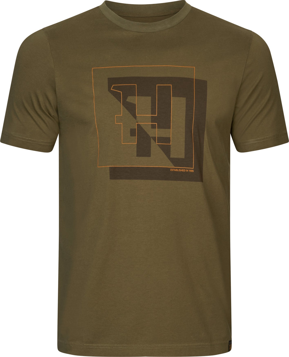 Härkila H-logo S/S T-shirt - Dark olive - Härkila
