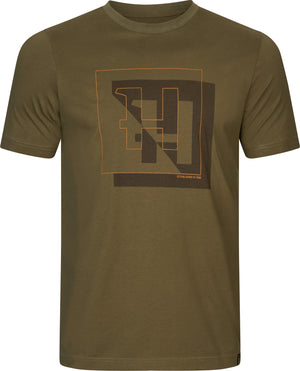 Härkila H-logo S/S T-shirt - Dark olive - Härkila