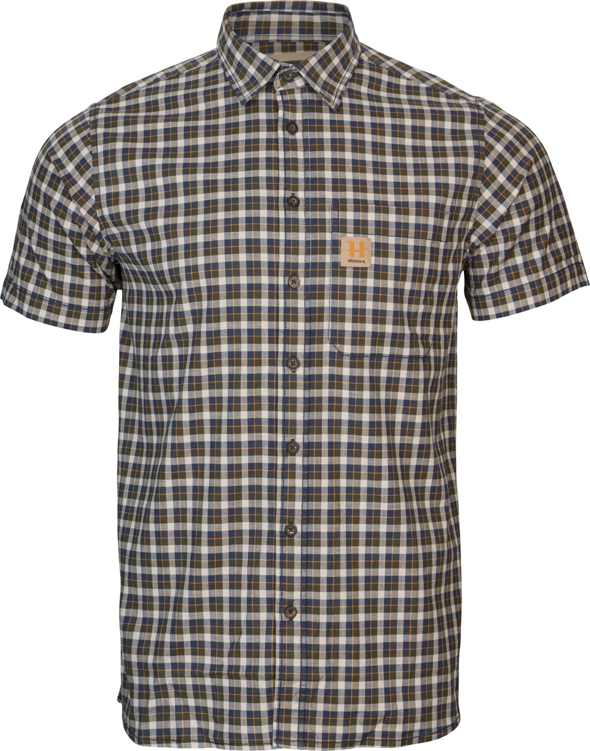 Härkila Fjell S/S-skjorte Naval Blue Check - Härkila