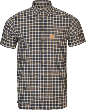 Härkila Fjell S/S-skjorte Naval Blue Check - Härkila