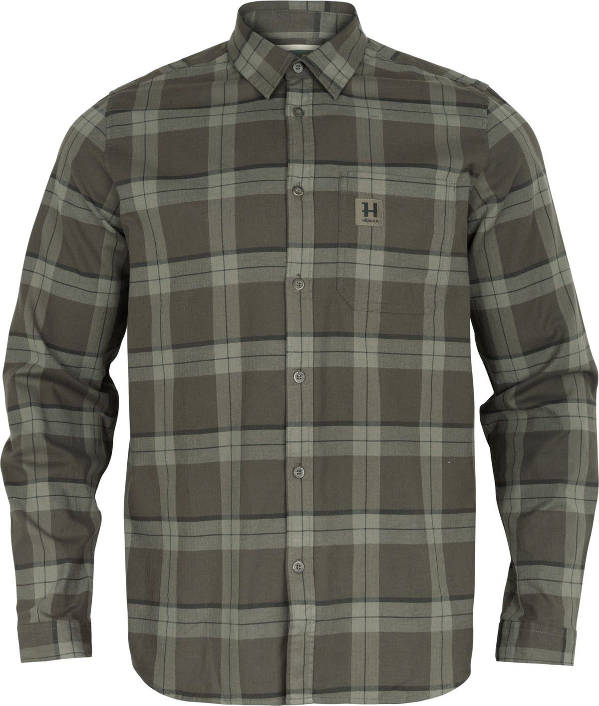 Härkila Fjell L/S skjorte - Green check - Härkila