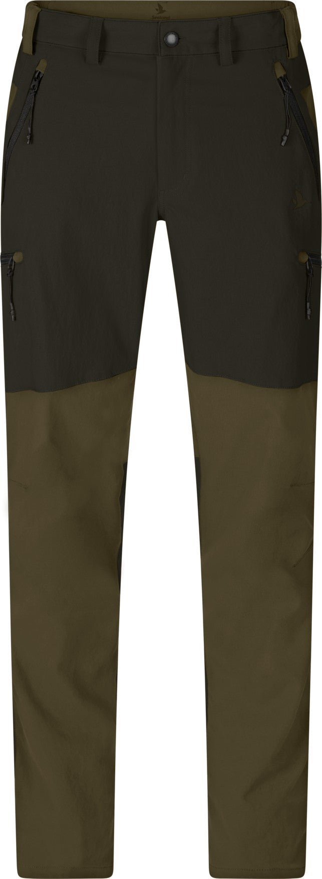 Outdoor stretch bukser - Grizzly brown/Duffel green - Seeland
