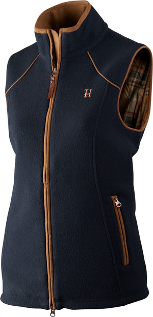 Sandhem Lady fleece vest - Dark navy melange - Härkila