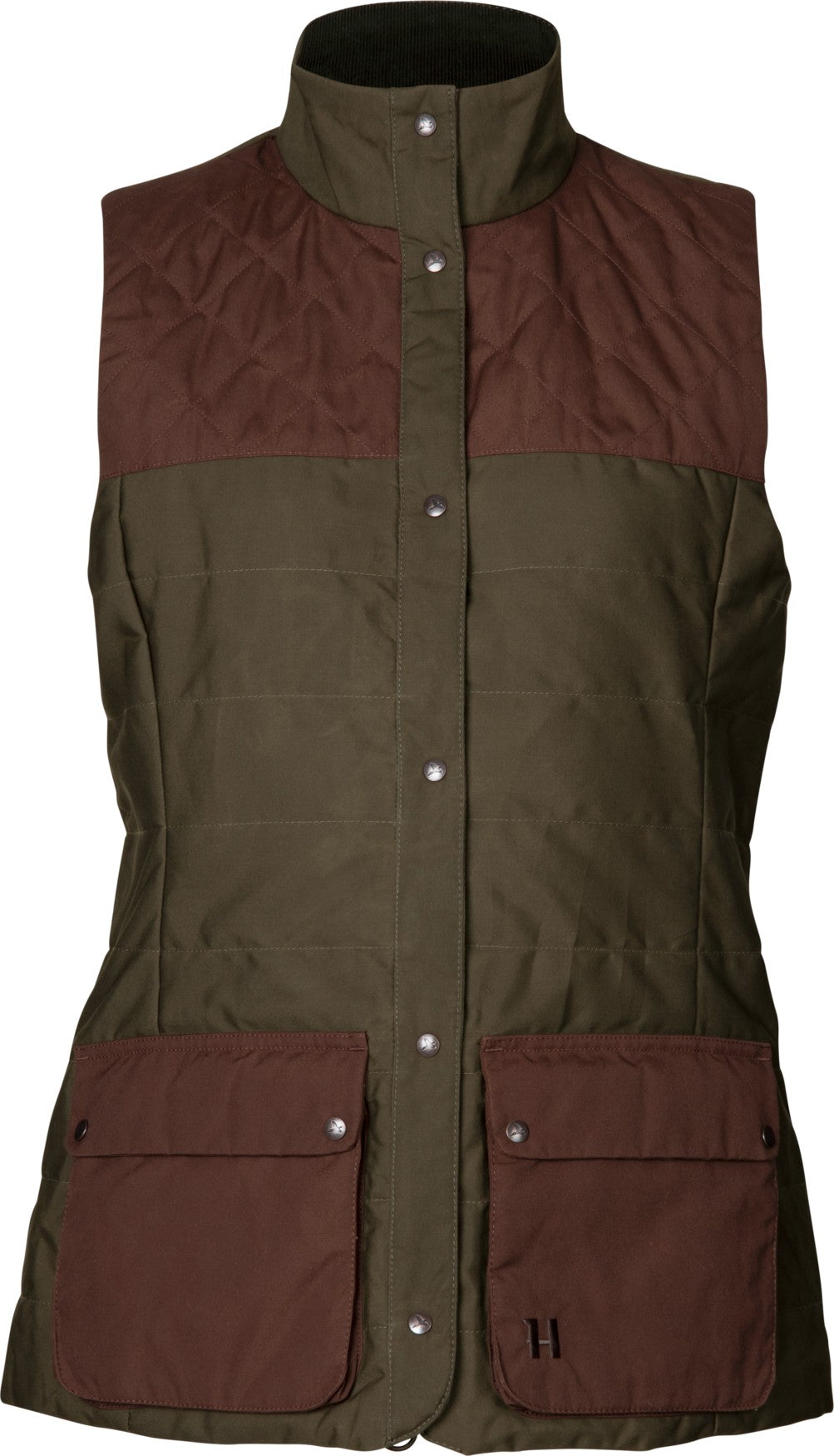 Retrieve vest Women Dark warm olive/Burgundy - Härkila