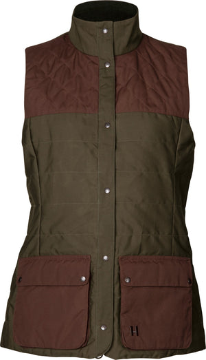 Retrieve vest Women Dark warm olive/Burgundy - Härkila