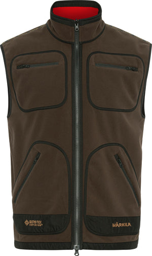 Kamko fleece vest Brown/Red - Härkila