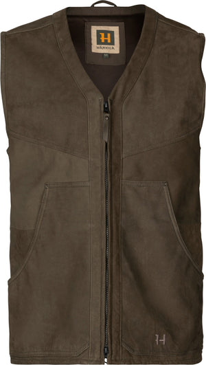 Pro Hunter leather waistcoat Willow green - Härkila
