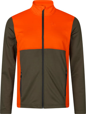 Elliot fleece - Pine green/Hi-Vis orange - Seeland